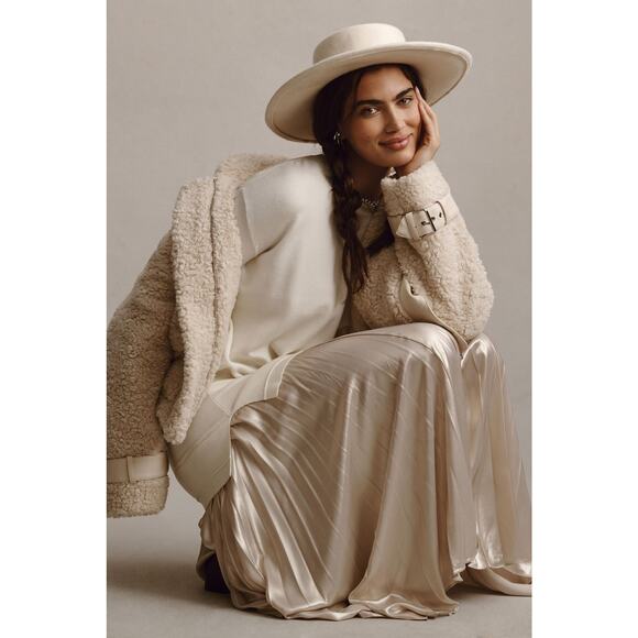 NWT Anthropologie Pleated Twofer Sweater Dress - Medium - Picture 4 of 5